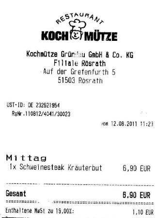 topmat Hffner Kochmtze Restaurant